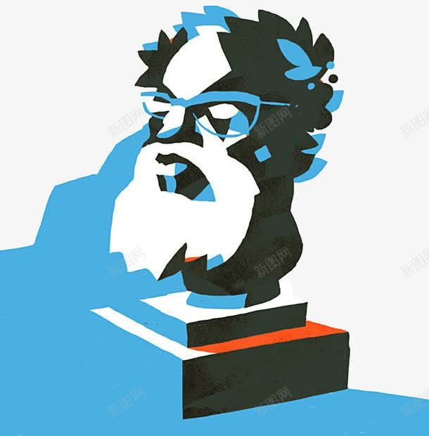 雕像png免抠素材_新图网 https://ixintu.com 恩格斯 蓝色 雕像 革命 领袖 马克思