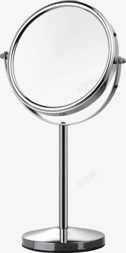 银色镜子银色化妆镜高清图片