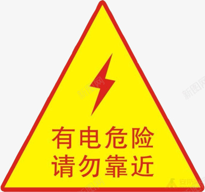 配电箱标识标牌有电危险请勿靠近图标图标