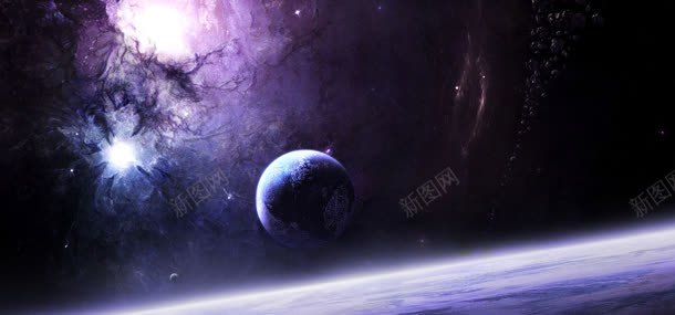 科幻太空陨石带jpg设计背景_新图网 https://ixintu.com 星河 星球