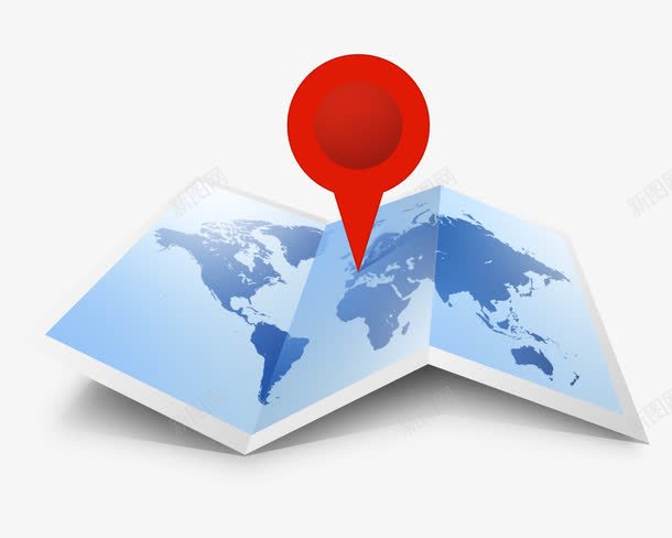 地图和定位指针png免抠素材_新图网 https://ixintu.com 位置 地图 定位指针