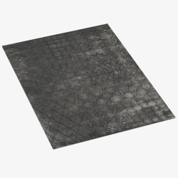 灰黑色绒毛北欧地毯素材