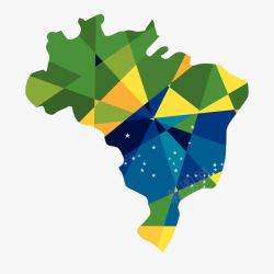 南美洲大陆巴西地图纹理高清图片