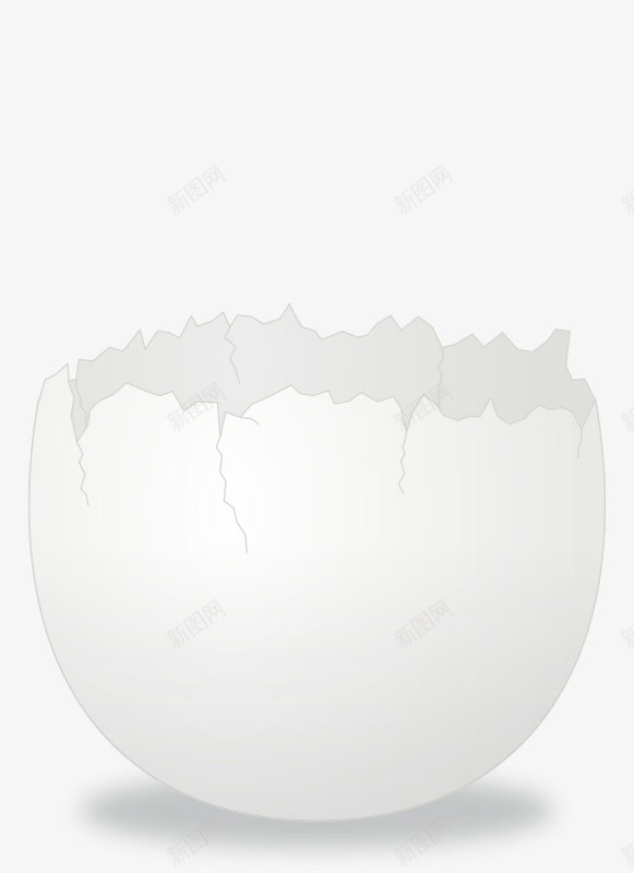 白色的卡通破壳鸡蛋壳png免抠素材_新图网 https://ixintu.com 卡通 白色 破壳 蛋壳 蛋壳裂纹