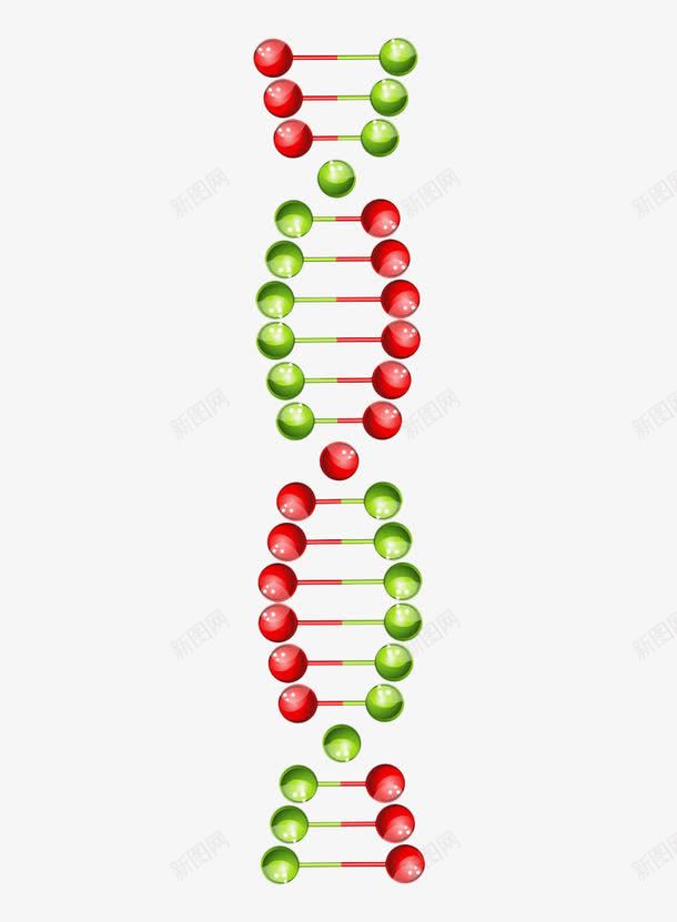 彩色DNA基因链png免抠素材_新图网 https://ixintu.com DNA 基因检测 基因链 彩色