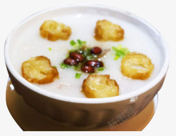 广式风情中国传统美食广式艇仔粥摄影高清图片