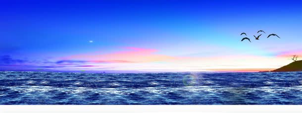 大气辉煌海洋banner背景jpg设计背景_新图网 https://ixintu.com 大气 天空 海平线 海洋