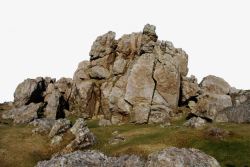 石头山石块假山公园里的假山高清图片
