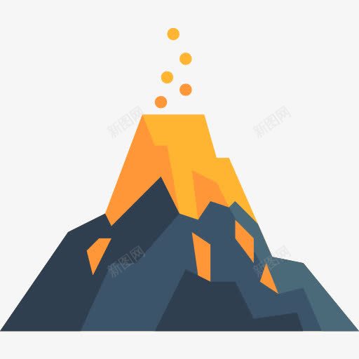 火山图标png_新图网 https://ixintu.com 危险 喷发 火山喷发 火山手绘 自然 自然灾害