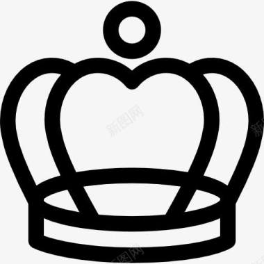 皇室优雅的复古皇冠图标图标