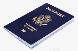 美国国籍蓝色美国护照实物高清图片