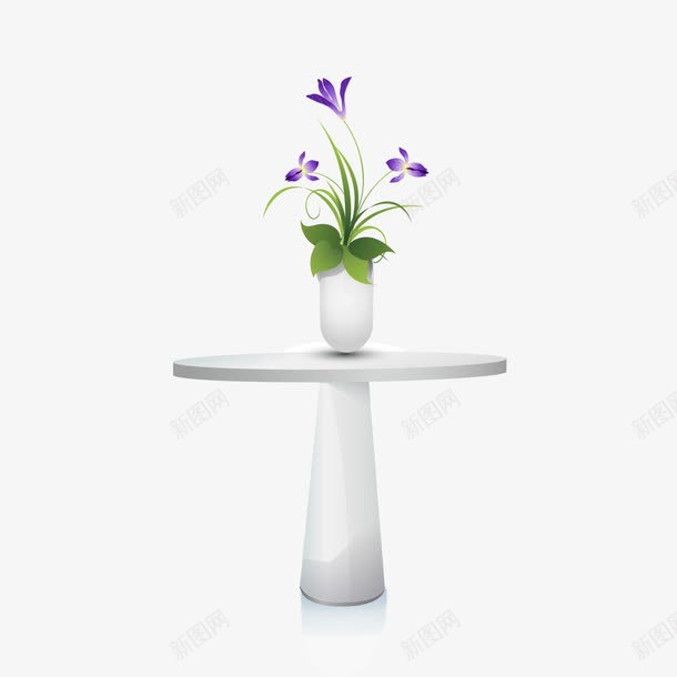 花瓶与书桌png免抠素材_新图网 https://ixintu.com 书桌 书桌素材 花瓶 花瓶与书桌 装饰素材