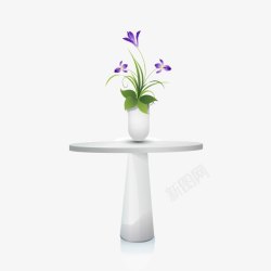 花瓶与书桌素材