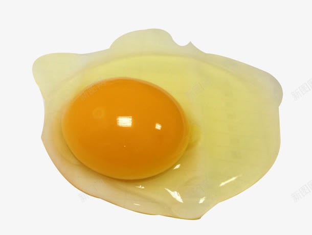 流淌的鸡蛋png免抠素材_新图网 https://ixintu.com 蛋清 蛋黄 送鸡蛋 食材 黄色