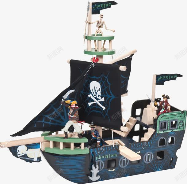 海盗船png免抠素材_新图网 https://ixintu.com 卡通 夏季 帆船 海盗 海盗船 船只 轮船