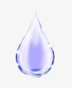 清新水滴紫色清新水滴效果元素高清图片