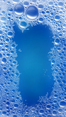 蓝色泡沫海水H5背景背景