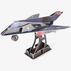 拼装玩具木质立体拼图3D飞机模型高清图片