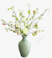 植物花瓶树枝花朵素材