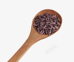 紫米杂粮粗粮木勺素材