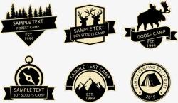森林探险户外运动logo图标高清图片