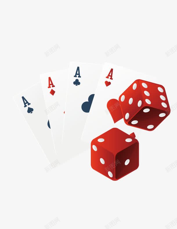 玩具扑克与筛子矢量图ai免抠素材_新图网 https://ixintu.com 扑克 玩具 筛子 矢量图
