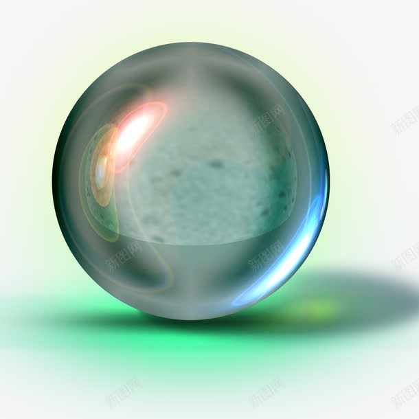 精美透明玻璃球png免抠素材_新图网 https://ixintu.com 反光 彩色炫光 玻璃球 玻璃球质感 透明球