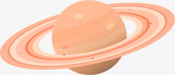 矢量土星环粉色圆球立体风格土星环矢量图高清图片