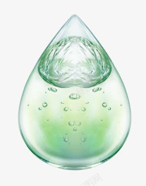 透明清澈绿色水滴png免抠素材_新图网 https://ixintu.com 水滴 清澈 绿色 透明