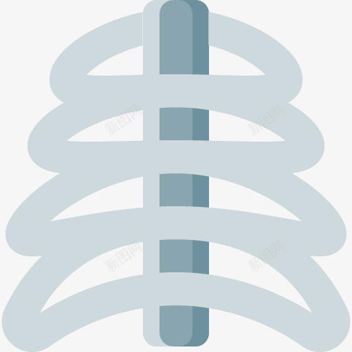 胸腔骨头医疗图标psd_新图网 https://ixintu.com 健康 医疗相关 器官 图标 灰色 胸腔 胸骨 骨科 骨骼