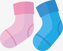 小孩袜子彩色袜子婴儿物品图标矢量图高清图片