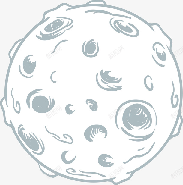 人类月球日坑洼月球png免抠素材_新图网 https://ixintu.com 人类月球日 坑洼月球 手绘月球 星球 月亮 月球表面 画星球