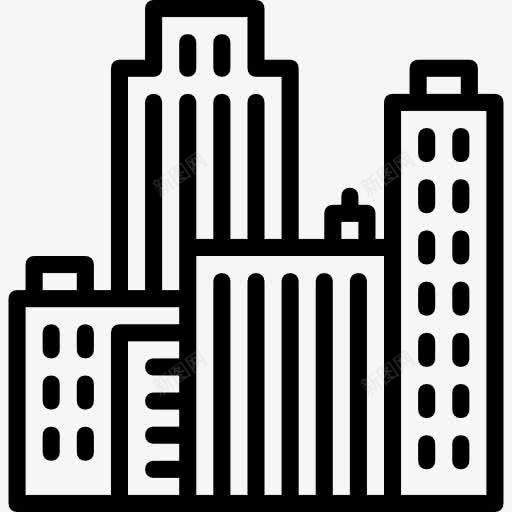 城市景观图标png_新图网 https://ixintu.com 城市 城市景观 城镇 建筑 房地产 摩天大楼