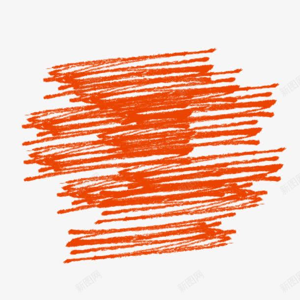 橙色粉笔线条png免抠素材_新图网 https://ixintu.com 免抠 图案 效果 橙色 粉笔 粉笔效果 线条 装饰