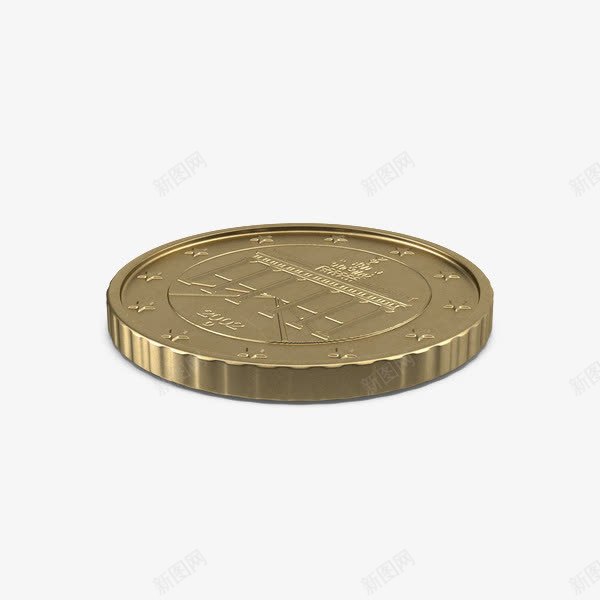 德国欧元50分硬币png免抠素材_新图网 https://ixintu.com 51分 德国 欧元 硬币