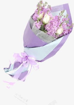 紫色鲜花球花束紫色鲜花花束高清图片