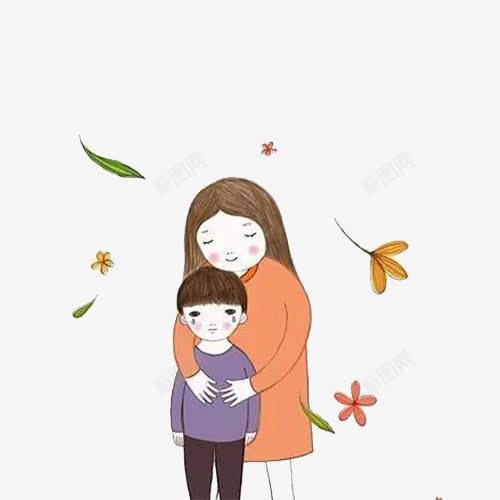 妈妈的爱png免抠素材_新图网 https://ixintu.com 关爱孩子 爱的抱抱 父母的爱 陪伴孩子