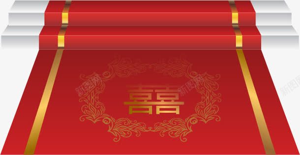 婚礼矢量图ai免抠素材_新图网 https://ixintu.com 婚宴素材 婚礼素材 婚纱摄影素材 春节地毯 矢量图 红地毯