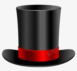 黑色的魔术帽魔术师帽子高清图片