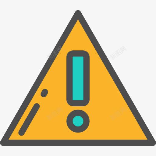 警告图标png_新图网 https://ixintu.com 形状和符号 标志 注意 警告 错误