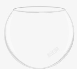 白玻璃鱼缸空着的鱼缸高清图片