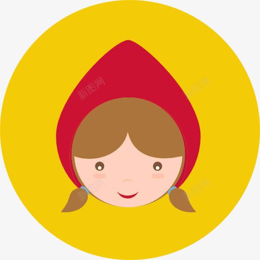 小红帽图标png_新图网 https://ixintu.com 人头像 人物 传说 小红帽 幻想 民间传说 童话故事