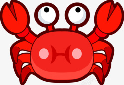 螃蟹抠图红色螃蟹高清图片