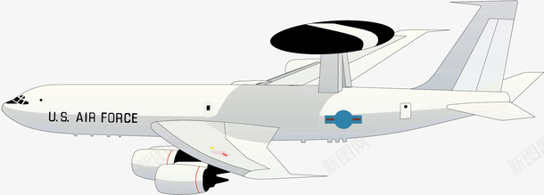 飞机部队军旅风格矢量图ai免抠素材_新图网 https://ixintu.com 军旅风 军旅风格 军旅风艺术 卡通 艺术军旅风 部队军旅风格 预警机 矢量图