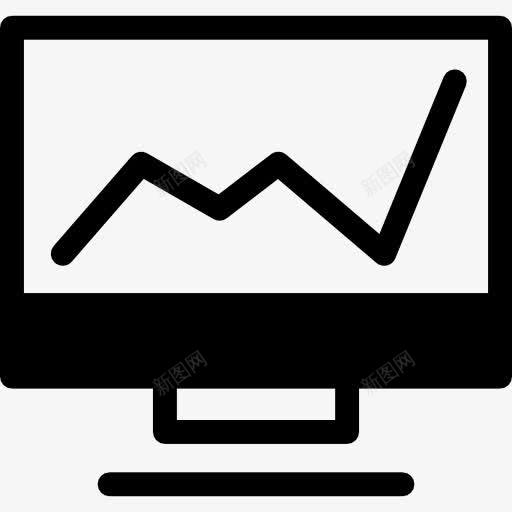 线的图形在计算机监视器上一圈图标png_新图网 https://ixintu.com SEO全 业务接口 图形 圆形 监控 统计 股票 计算机