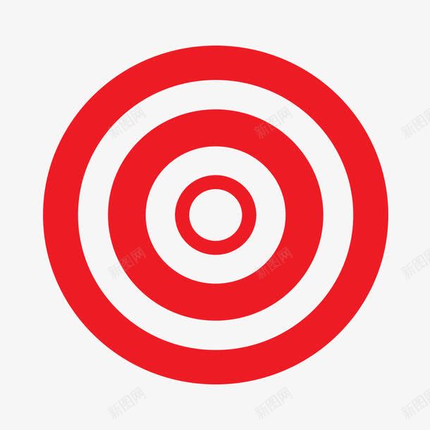 目标靶心png免抠素材_新图网 https://ixintu.com 圆圈 目标 瞄准准心 素材 红色 靶心