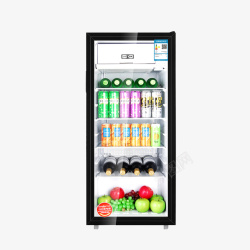 mini冰箱单开门式冰柜高清图片