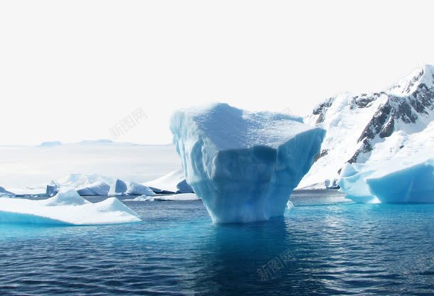 冰川png免抠素材_新图网 https://ixintu.com 冰川 南极 南极雪景 海水