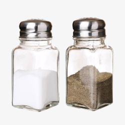 玻璃盐罐调料罐素材