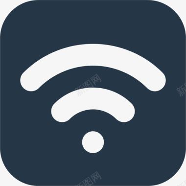 涂抹的镂空wifi信号格图标图标